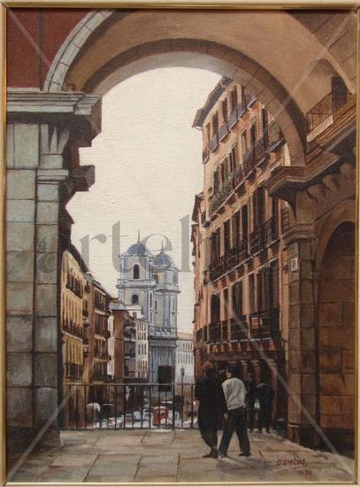 Desde la Plaza Mayor (Madrid) Oil Panel Others