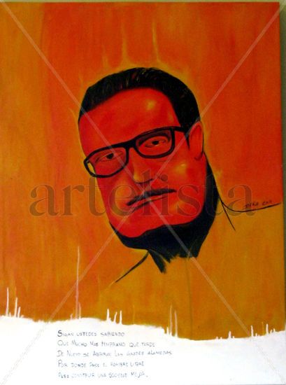 Salvador allende Acrylic Canvas Figure Painting