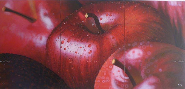 Trío de Manzanas Oil Canvas Landscaping