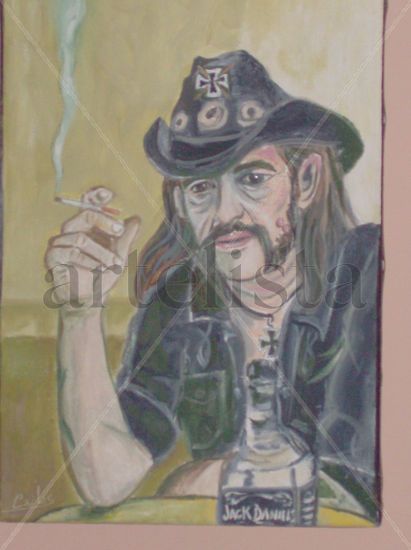 LEMMY Óleo Lienzo Retrato