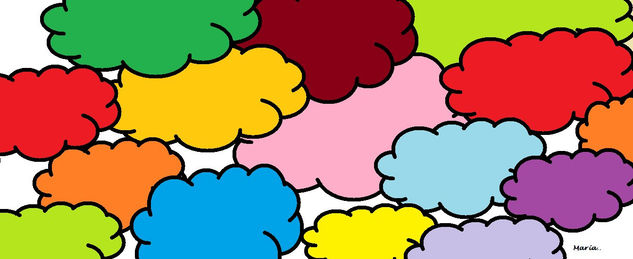Nubes de colores.. 