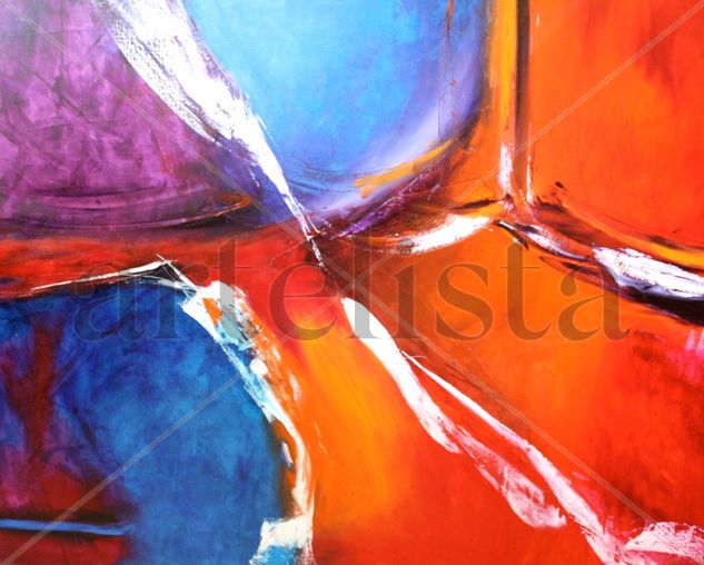 Composicion Abstracta numero 6 Oil Canvas Landscaping