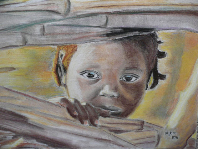 Mirada Pastel Paper Portrait