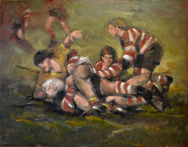 Rugby en el Fango Oil Canvas Sports