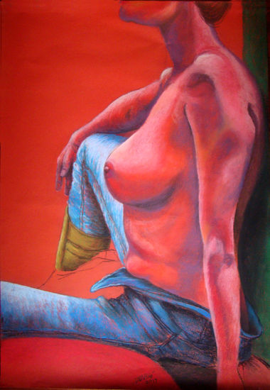 Jeans Pastel Cartulina Desnudos