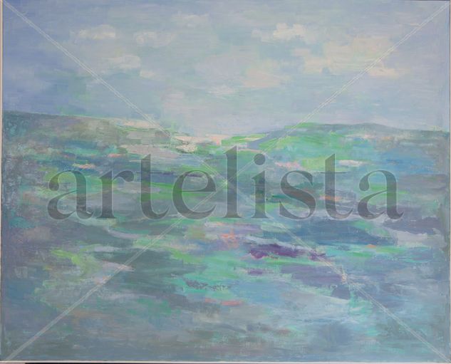 Horizonte cercano Oil Canvas Landscaping