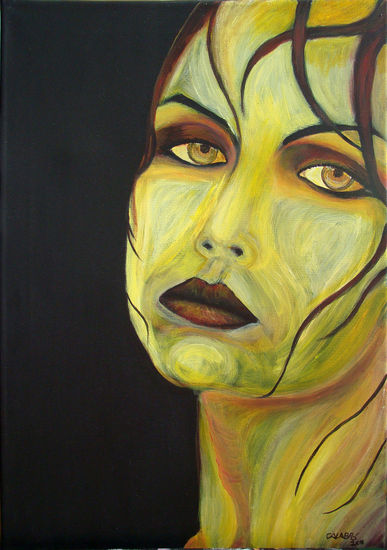 Ojos de miel Acrylic Canvas Portrait