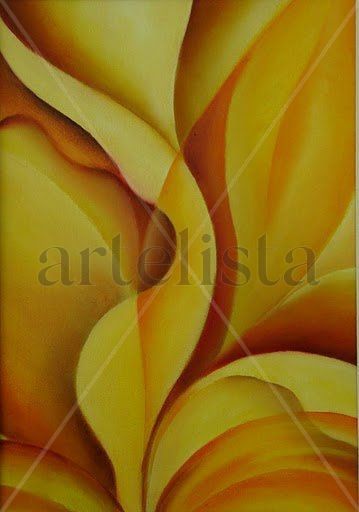 Entre velos Oil Canvas Floral Painting