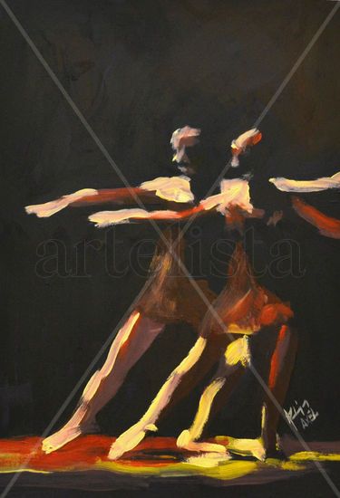 Ballet Oil Card Portrait