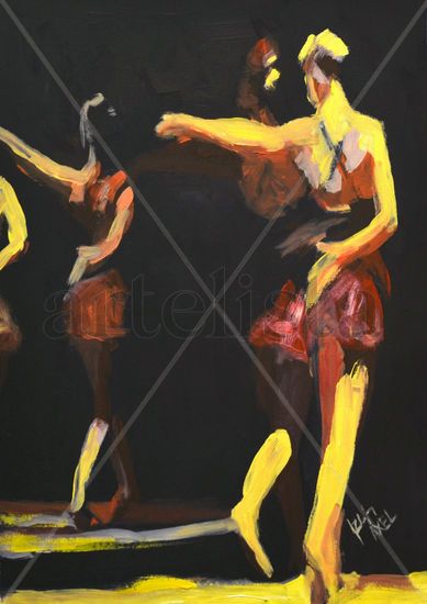 Ballet Oil Card Portrait