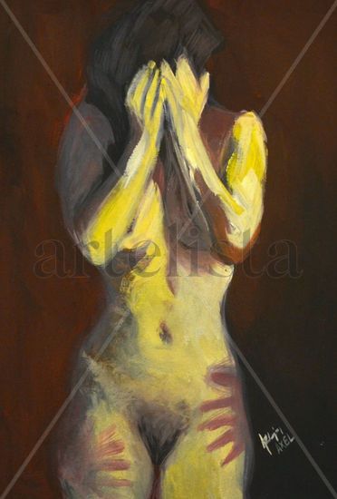 S/T Oil Card Nude Paintings