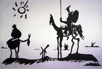 Quijote fondo morado