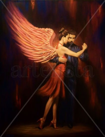 Tango 10 Oil Canvas Figure Painting