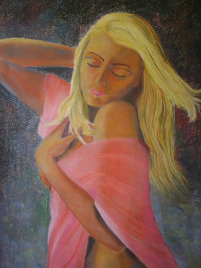 BLONDE Pastel Card Portrait