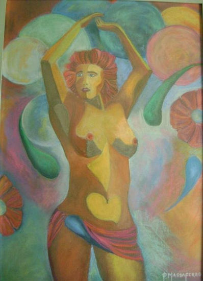 DESPERTAR Pastel Card Nude Paintings