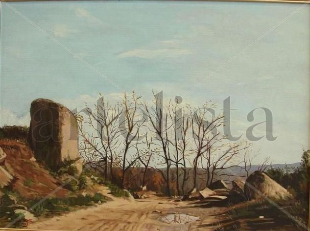 Paisaje campestre (1) Oil Panel Landscaping