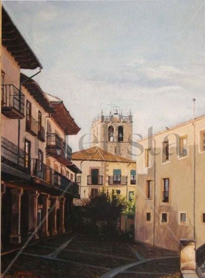 Plaza de Riaza (detalle) Oil Panel Others