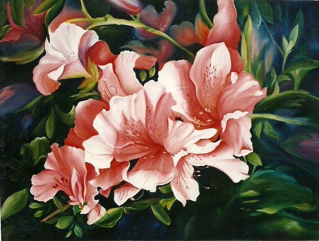 BIFLORAS Oil Canvas Floral Painting