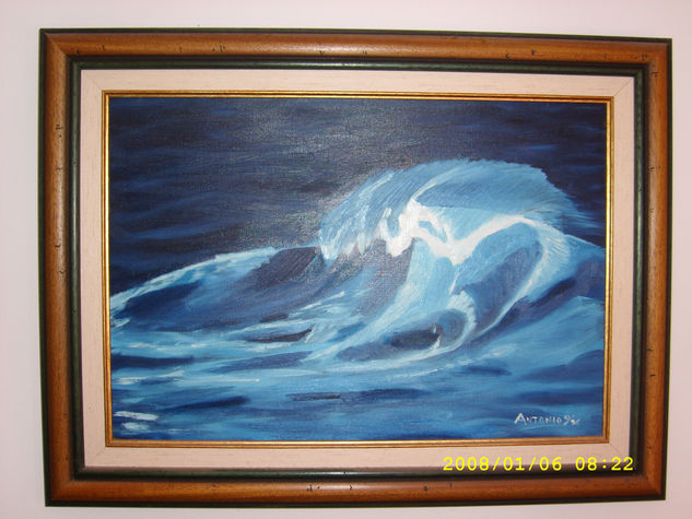 Ola Oil Canvas Marine Painting