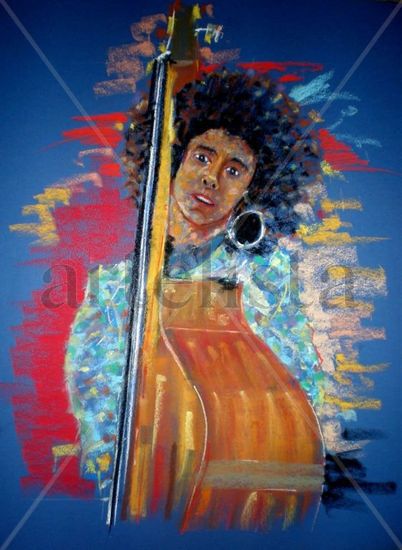 Esperanza Spalding Pastel Papel Figura