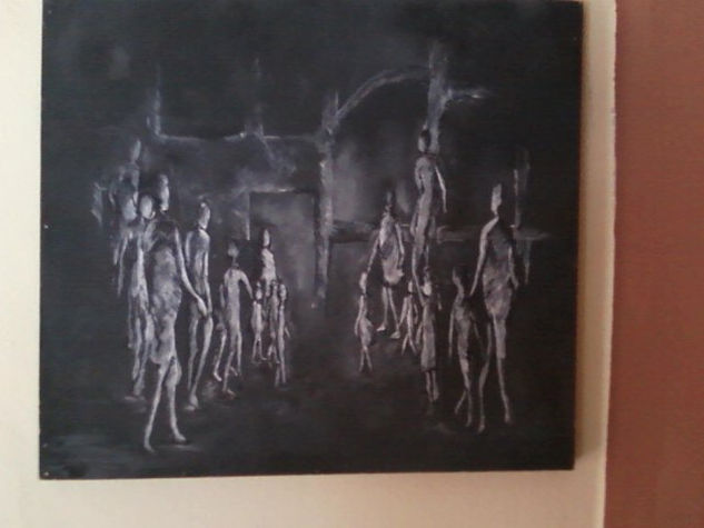 Sombras del mas alla Acrylic Others Figure Painting