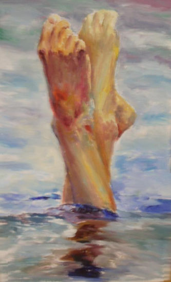 pies Oil Canvas Sports