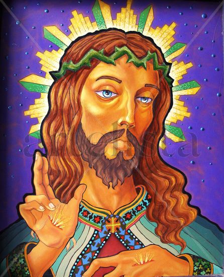 cristo Acrylic Panel Portrait