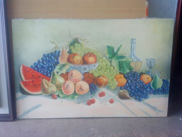 bodegon de frutas Oil Canvas Still Life Paintings