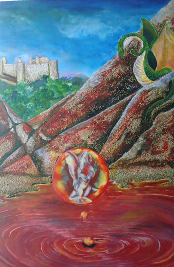 El nacimiento de un dragon Oil Panel Others