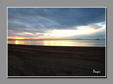 Atardecer marino