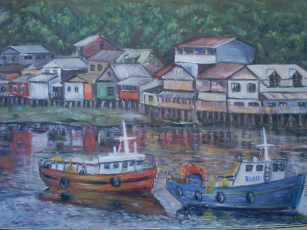 imagenes del sur de chile.chiloe, ( juliano Díaz tiznado, constitución, chile.) Oil Panel Landscaping