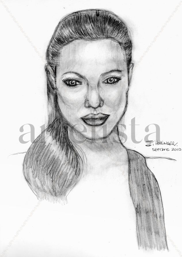 Retrato Angelina Jolie