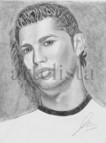 Retrato Cristiano Ronaldo Pencil