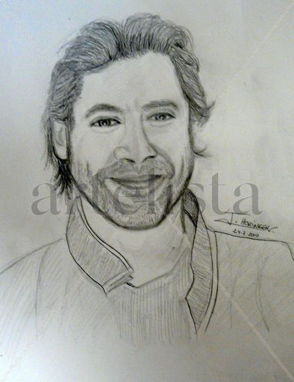 Retrato Javier Bardem Pencil