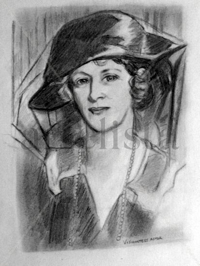 Retrato Vizcondesa Astor Pencil