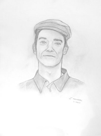 Retrato Robbie Williams Pencil