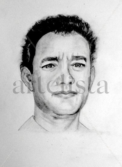 Retrato Tom Hanks Pencil