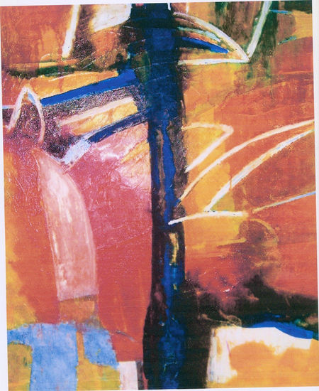 abstraccion en azules y rojos 