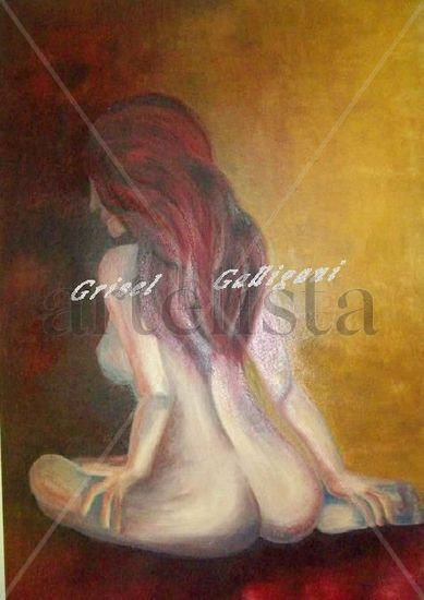 "Soledad" Oil Canvas Nude Paintings