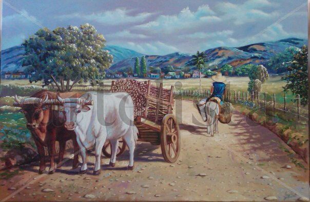 de regreso Oil Canvas Landscaping