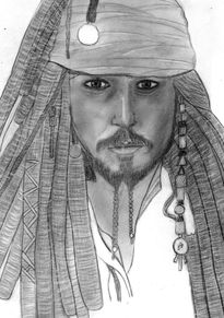 Retrato Jack Sparrow