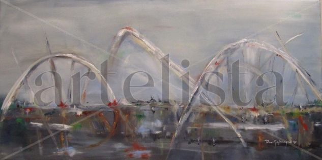 Puentes 4 Oil Canvas Landscaping