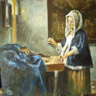 Ver mehr Vermeer Acrílico Tabla Figura