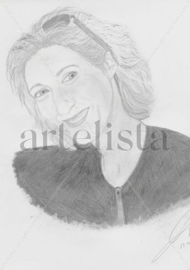 Retrato mujer rubia Pencil