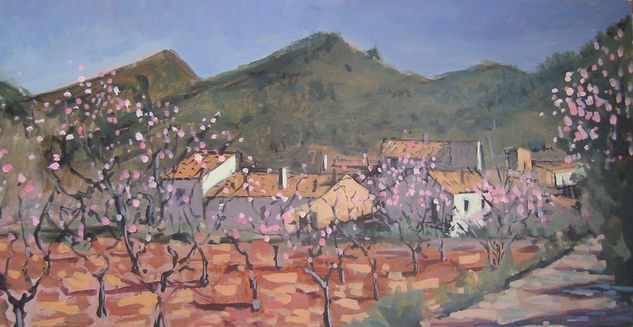 almendros las cuevas Oil Canvas Landscaping