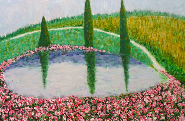 ROSAS AGUA Y CIPRESES EN LA TIERRA DE LA PAZ