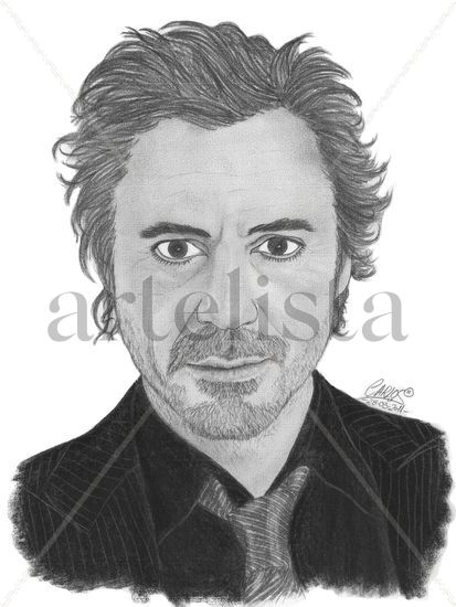 Robert Downey JR Graphite Paper Portrait