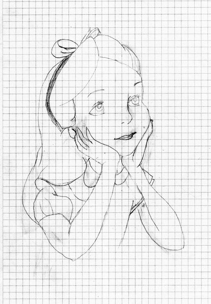 Boceto Alicia en el...