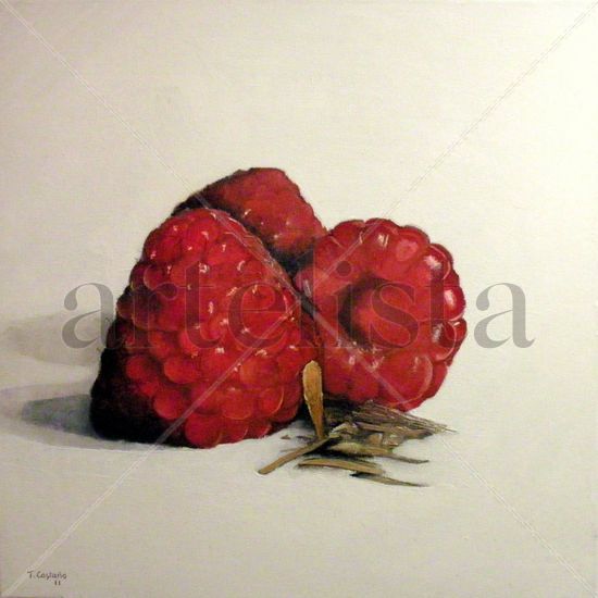 Frambuesas Oil Canvas Still Life Paintings