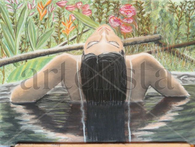 Refrescandose Pastel Cartulina Figura